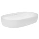 Комплект Qtap Scorpio: Раковина накладная овальная 600х400х120 мм White + Донный клапан PU02 (QT14112203WN47315)