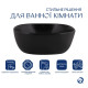 Раковина накладная Qtap Kolibri 400х400х140 Matt Black с донным клапаном QT10112144MBMBN47316