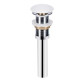 Комплект Qtap Stork: Раковина накладная квадратная 430x430x125 мм White + Донный клапан PU02 (QT15112194WN47318)