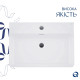 Раковина підвісна Qtap Nando LT 610х420х140 White з донним клапаном QT12112173WN47326