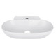 Комплект Qtap Cardinal: Раковина подвесная/накладная овальная 565х400х130 мм White + Донный клапан PU02 (QT0411K177WN47330)