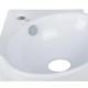 Комплект Qtap Leo N: Раковина подвесная угловая овальная 380x360x130 мм WHITE + Донный клапан PU02O (QT11115010WN47331)