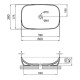 Раковина Qtap Cardinal 600х380х140 мм, White, овальная, без донного клапана QT04116257W
