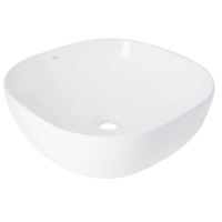 Раковина Qtap Kolibri 400х400х140 мм, White, квадратная, без донного клапана QT10116303W