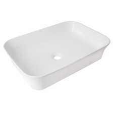 Раковина накладная Qtap Virgo N 560x380x130 White с донным клапаном QT18116308W48462