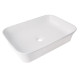 Раковина накладная Qtap Virgo N 560x380x130 White с донным клапаном QT18116308W48462