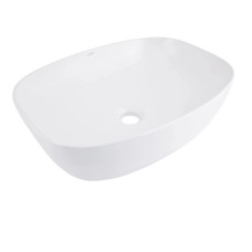 Раковина накладная Qtap Cardinal 500×380×140 White с донным клапаном QT04116302W48464
