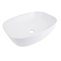 Раковина накладна Qtap Cardinal 600x380x140 White з донним клапаном QT04116257W48465