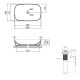 Раковина накладна Qtap Cardinal 600x380x140 White з донним клапаном QT04116257W48465