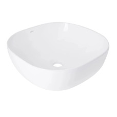 Раковина накладная Qtap Kolibri 425x425x140 White с донным клапаном QT1011K396WN48468