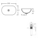 Раковина врезная Qtap Leo 610x405x185 White с донным клапаном QT11118014W48472