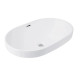 Раковина врезная Qtap Leo 610x405x185 White с донным клапаном QT11118014W48472