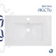 Раковина врезная мебельная Qtap Albatross 720x460x180 White с донным клапаном QT01113070CW148474