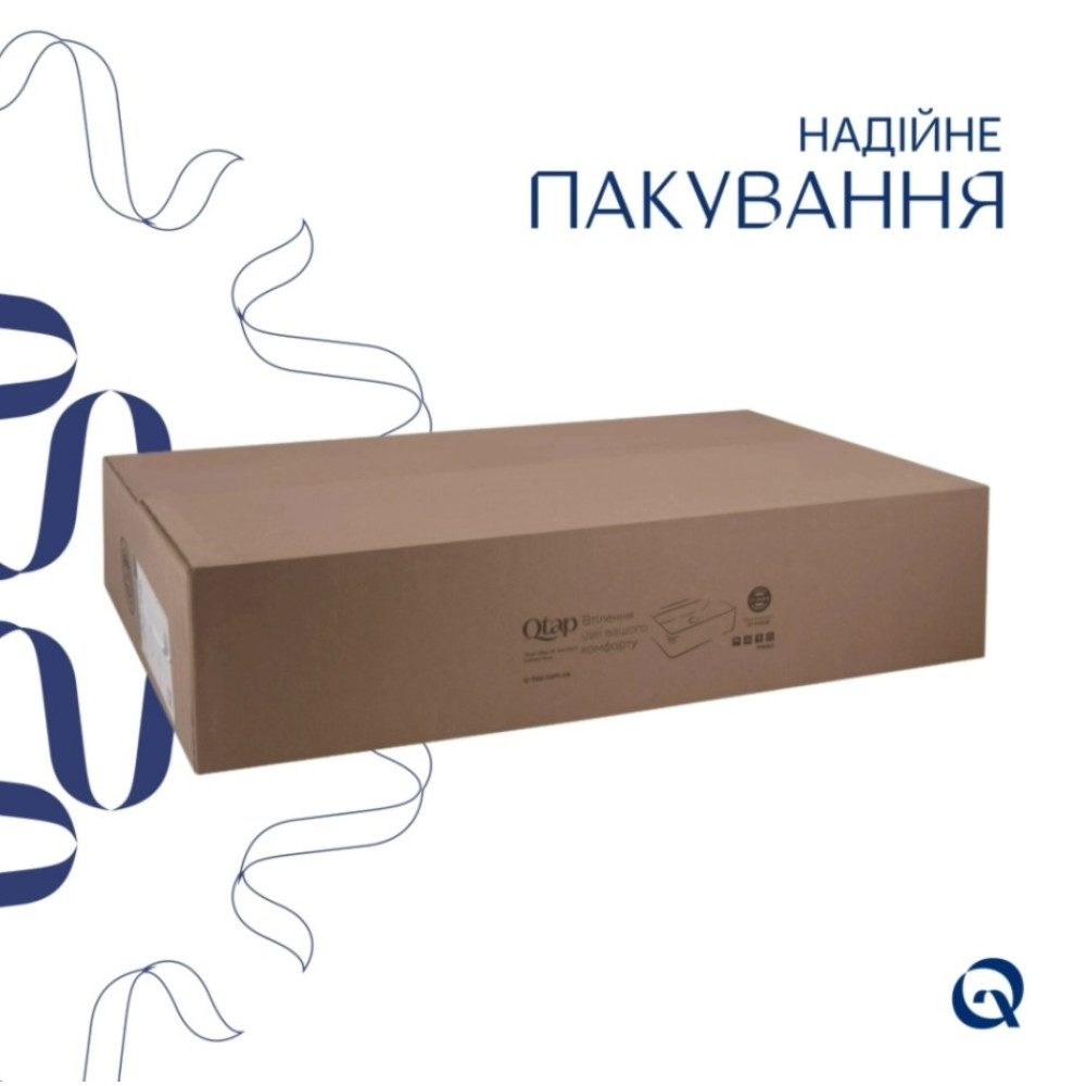 Раковина врезная мебельная Qtap Albatross 820x460x180 White с донным клапаном QT01113080CW148475