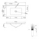 Раковина врезная мебельная Qtap Albatross 820x460x180 White с донным клапаном QT01113080CW148475