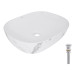 Раковина накладная Qtap Aquarius, Marble, прямоугольная, с донным клапаном QTAQA188MR49782