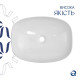 Раковина накладна Qtap Cardinal, Marble, прямокутна, з донним клапаном QTCAR188MR49826