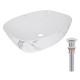 Раковина накладна Qtap Cardinal, Marble, прямокутна, з донним клапаном QTCAR188MR49826