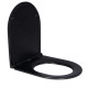 Сидения для унитаза Qtap Robin Matt Black с микролифтом Slim Duroplast, Quick Release QT99HY2411MB