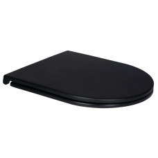 Сидения для унитаза Qtap Robin Matt Black с микролифтом Slim Duroplast, Quick Release QT99HY2411MB