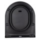 Сидения для унитаза Qtap Robin Matt Black с микролифтом Slim Duroplast, Quick Release QT99HY2411MB