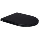 Сидения для унитаза Qtap Robin Matt Black с микролифтом Slim Duroplast, Quick Release QT99HY2411MB