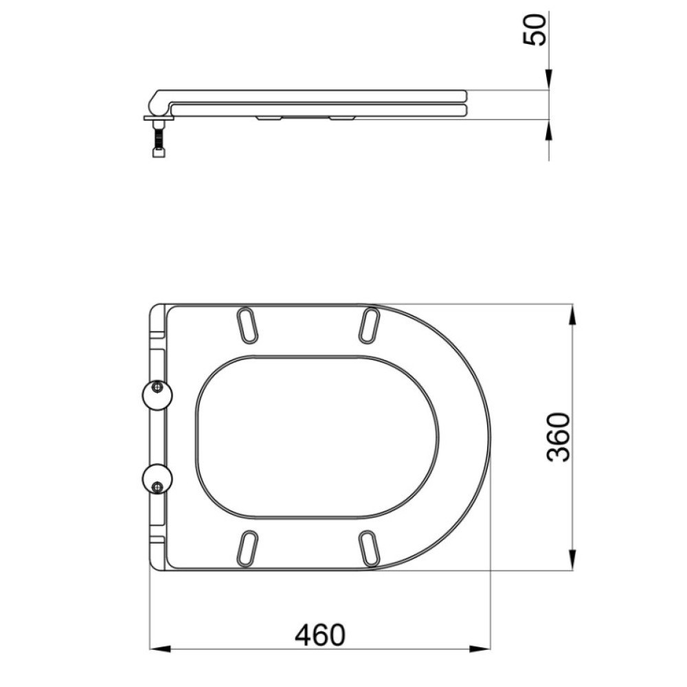 Сидения для унитаза Qtap (Robin, Scorpio) с микролифтом Slim Duroplast, Quick Release QT99HY2049W