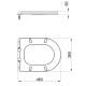 Сидения для унитаза Qtap (Robin, Scorpio) с микролифтом Slim Duroplast, Quick Release QT99HY2049W