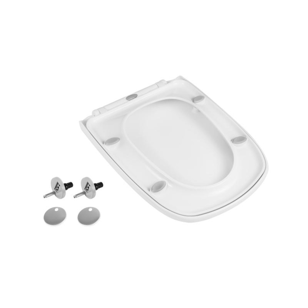 Сидіння для унітазу Qtap Gemini з мікроліфтом Slim QT25992614EW
