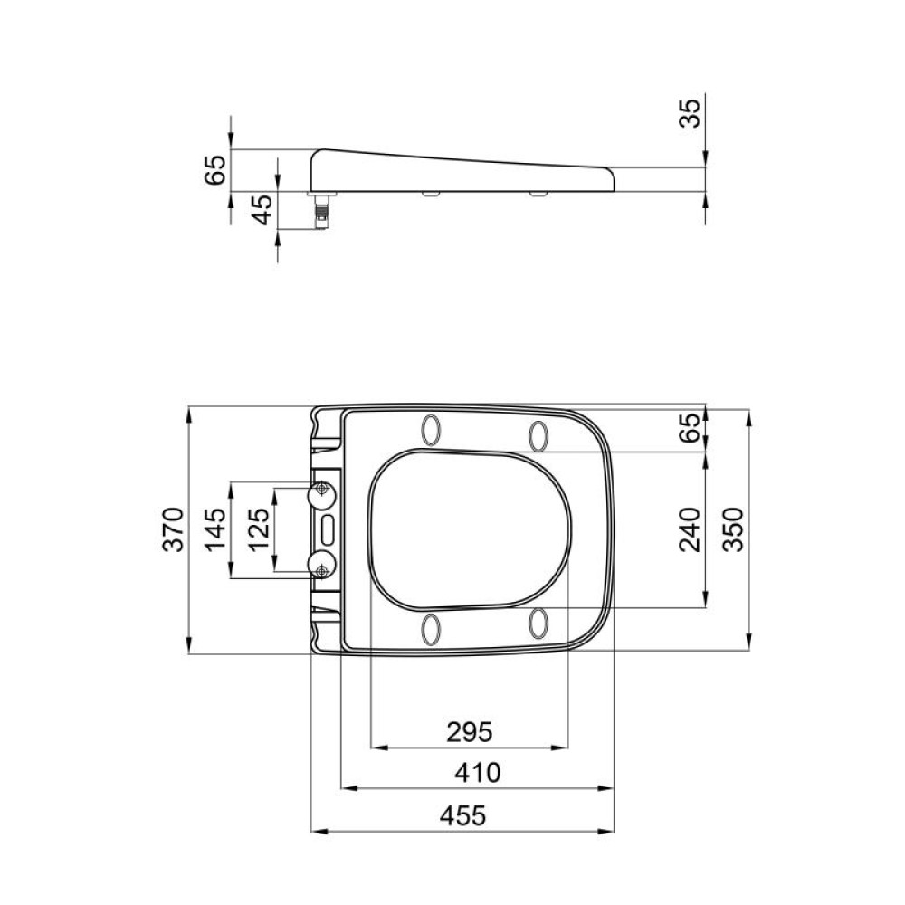 Сидіння для унітазу Qtap Gemini з мікроліфтом Slim QT25992614EW