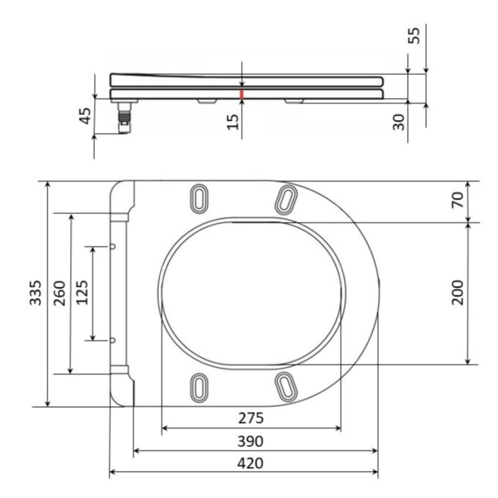 Сидіння для унітазу Qtap Presto з мікроліфтом Slim QT26991217AW