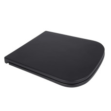 Сидения для унитаза Qtap Tern Matt Black с микролифтом Slim Duroplast, Quick Release QT99HY2322MB