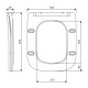 Сидение для унитаза Qtap Crow 490 с микролифтом Slim Duroplast, Quick Release QT99SC5171W