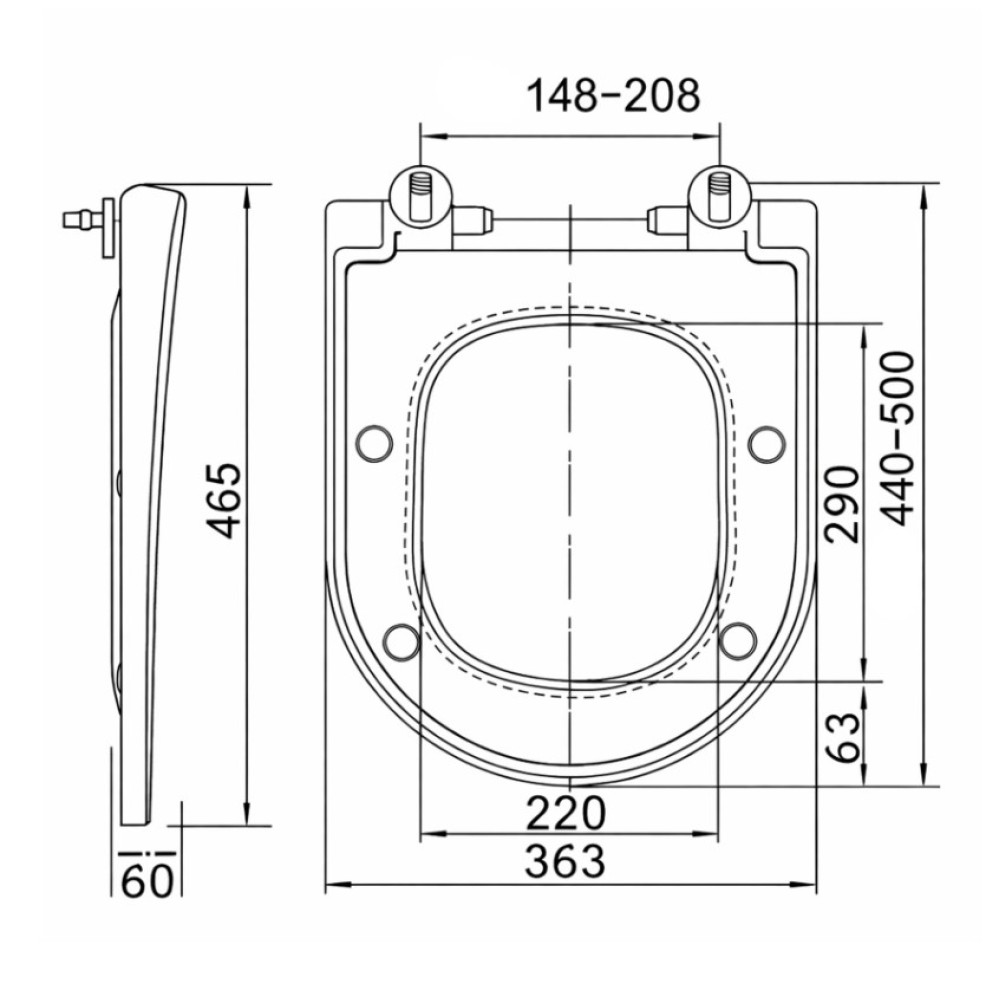 Сидения для унитаза Qtap (Robin, Scorpio) с микролифтом, Slim Duroplast, MagLock QTSC179W48916