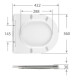Сидения для унитаза Qtap (Taurus 490) с микролифтом, Slim Duroplast, Quick Release QTSC179W49383