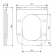 Сидения для унитаза Qtap (Gemini 490) с микролифтом, Slim Duroplast, Quick Release QTSC179W49385