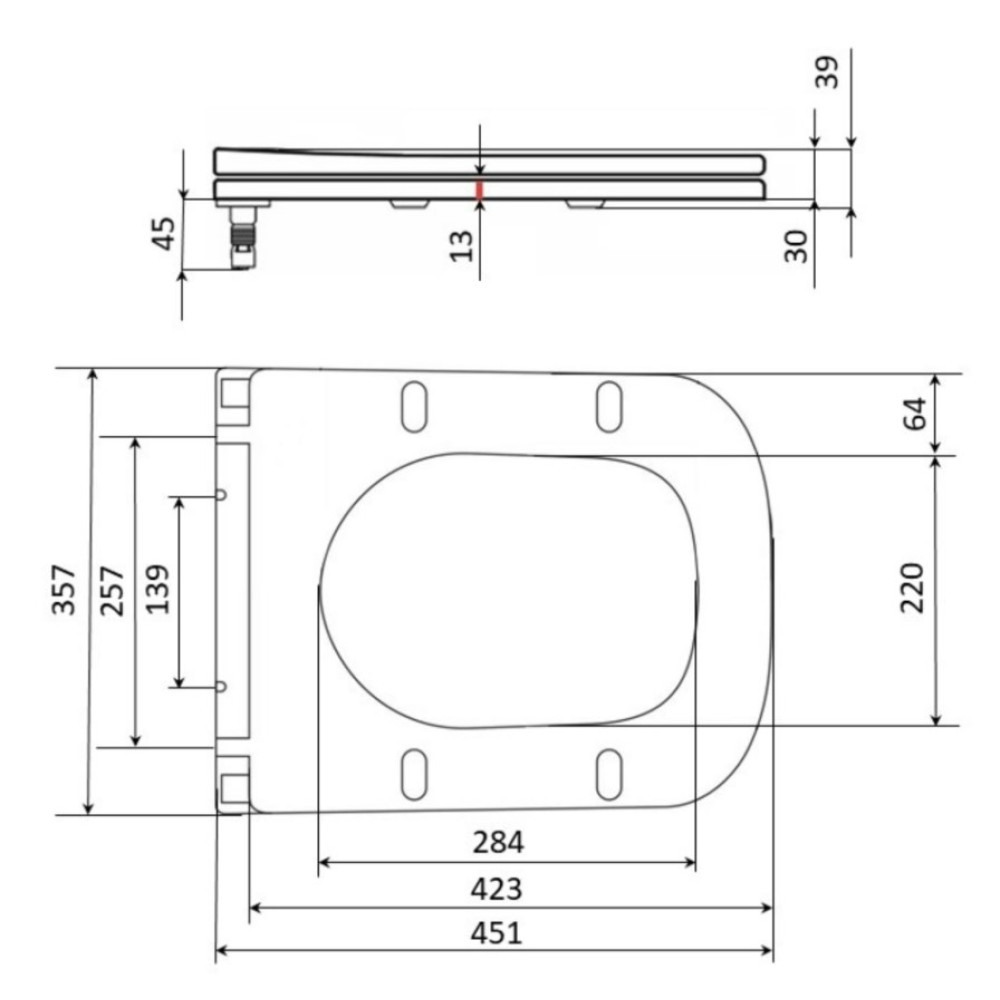 Сидіння для унітазу Qtap (Gemini 520) з мікроліфтом, Slim Duroplast, Quick Release QTSC179W49386