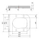 Сидіння для унітазу Qtap (Gemini 520) з мікроліфтом, Slim Duroplast, Quick Release QTSC179W49386