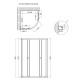 Душова кабіна Lidz Latwa SC80x80.SAT.LOW.GR LLSC8080SATLOWGR2