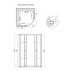 Душова кабіна Lidz Latwa SC90x90.SAT.LOW.GR LLSC9090SATLOWGR2