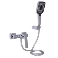 Смеситель для душа Qtap Capricorn, Chrome (k35) с душевым гарнитуром QTCAP4060102C48221