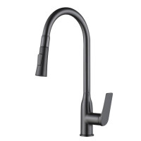 Смеситель для кухни Qtap Vlasta New с выдвижным изливом QTVLA344GMB45647