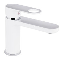Змішувач для раковини Qtap Jay, Chrome/White (k35) QTJAY270CRW45551