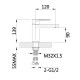 Змішувач для раковини Qtap Jay, Chrome/White (k35) QTJAY270CRW45551