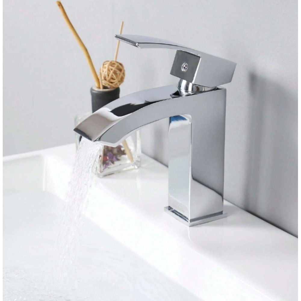 Змішувач для раковини Qtap Swan Cascada, Chrome (k35) QTSWA270CRM45564