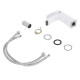 Змішувач для раковини Qtap Swan Cascada, Chrome/White (k35) QTSWA270CRW45568