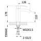 Змішувач для раковини Qtap Swan Cascada, Chrome/White (k35) QTSWA270CRW45568