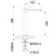 Змішувач для раковини Qtap Presto QTPRE269GRP45582 Graphite