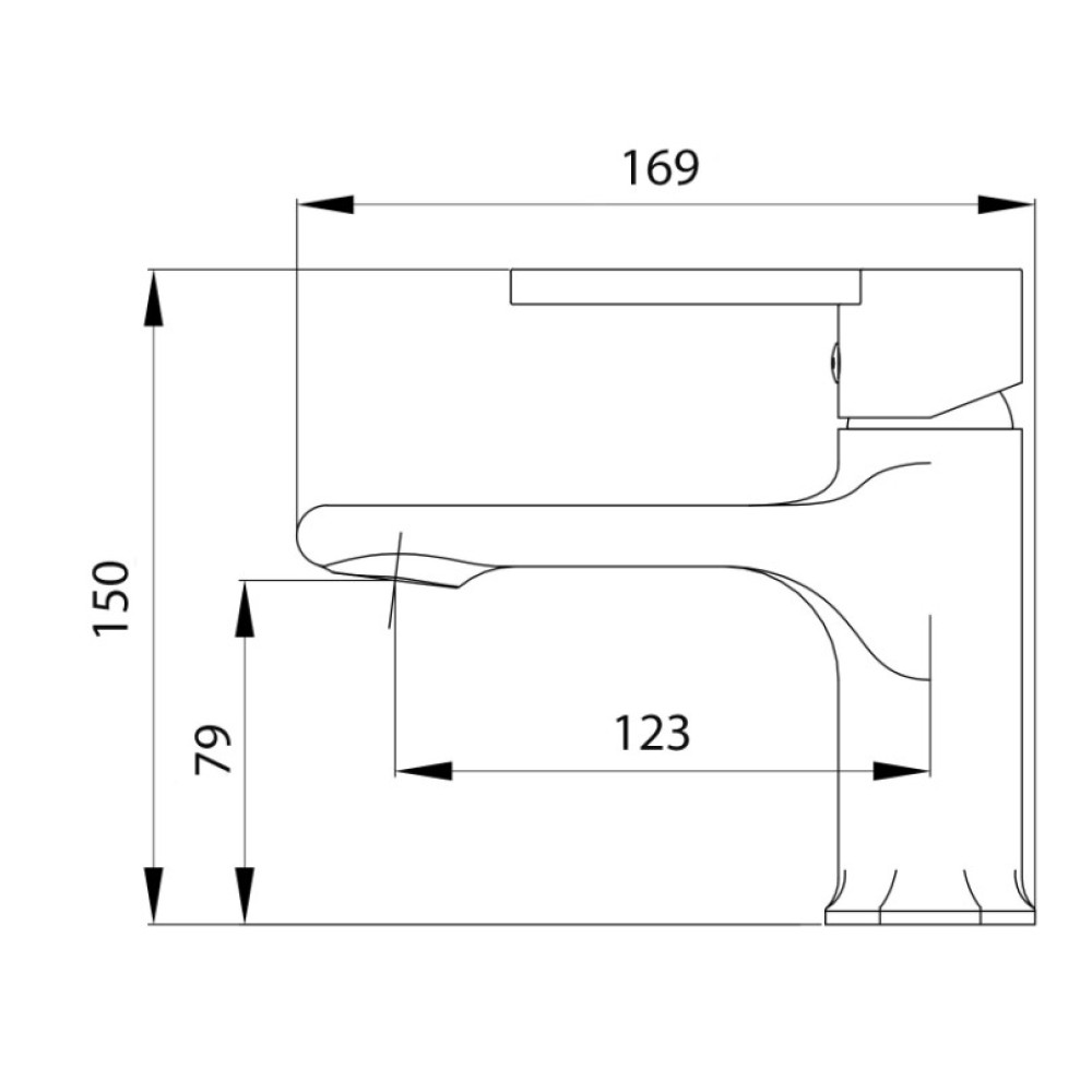 Змішувач для раковини Qtap Taurus QTTAU270BLM45660
