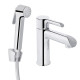 Змішувач для раковини Qtap Grand, Chrome (k35) з гігієнічним душем QTGRA272CRM45670